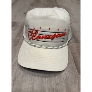 Mens '47 White Clemson Tigers Downburst Hitch Trucker Adjustable Hat Snapback